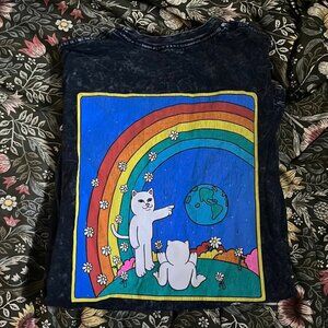 Vintage Ripndip L black wash t-shirt
